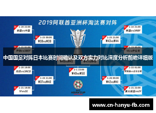 中国国足对阵日本比赛时间确认及双方实力对比深度分析前瞻详细版